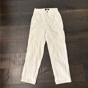 Dickies Cream High-Waist Straight Leg Pants